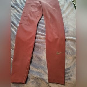 Nike Dri Fit burgundy leggings